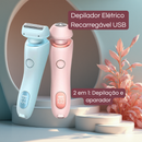 Depilador Elétrico 2 em 1 Recarregável USB