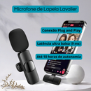 Microfone de Lapela Lavalier - Mini Mic Portátil para iPhone e Android
