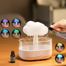 AuraCloud – Umidificador e Difusor de Chuva Terapêutica com LED 7 Cores